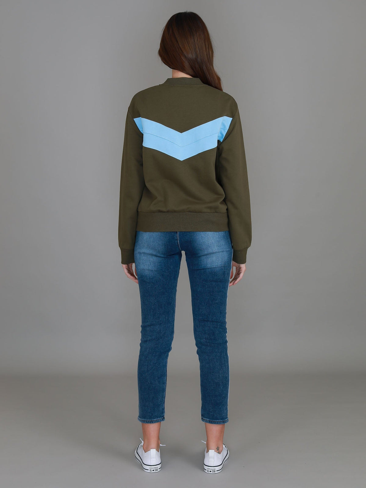 Naomi Chevron Print Bomber Jacket (Sale)