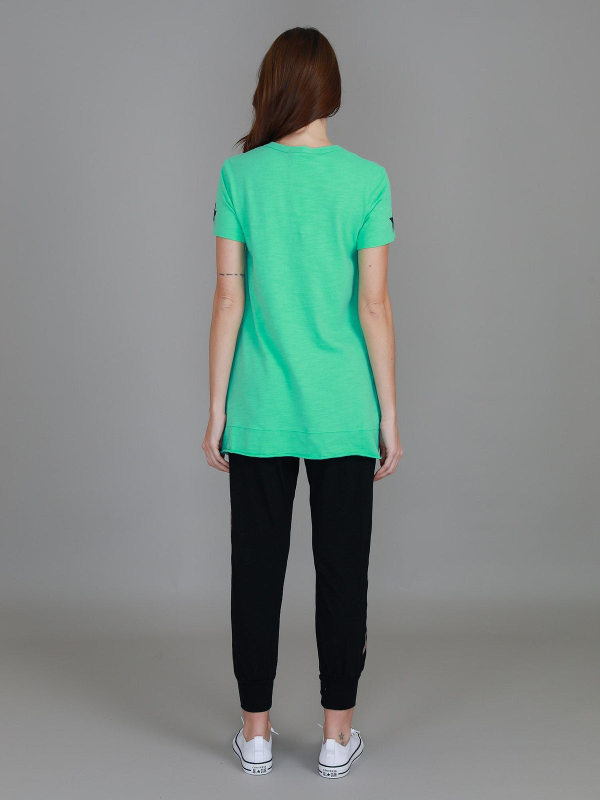 Rosemary Splice Star Leopard Print T Shirt