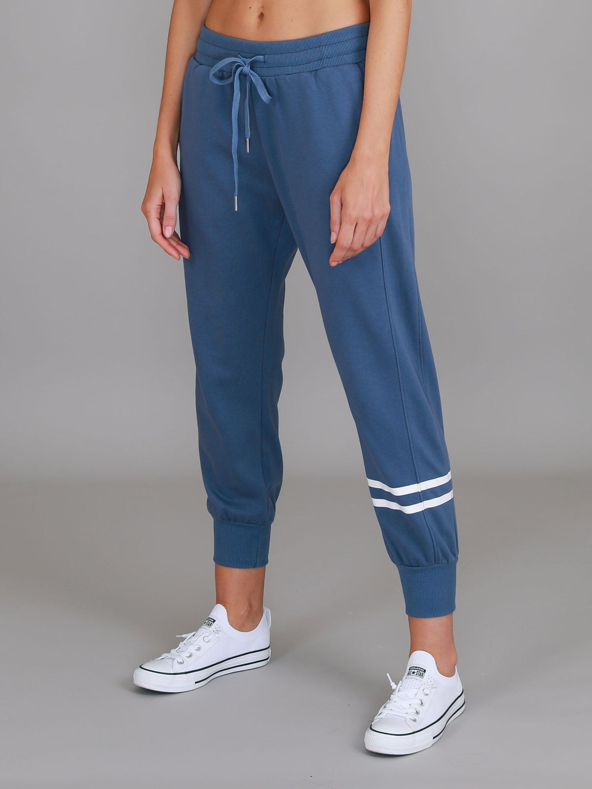 Jamie | Women's Two-Stripe Sweatpants – Cotton French Terry