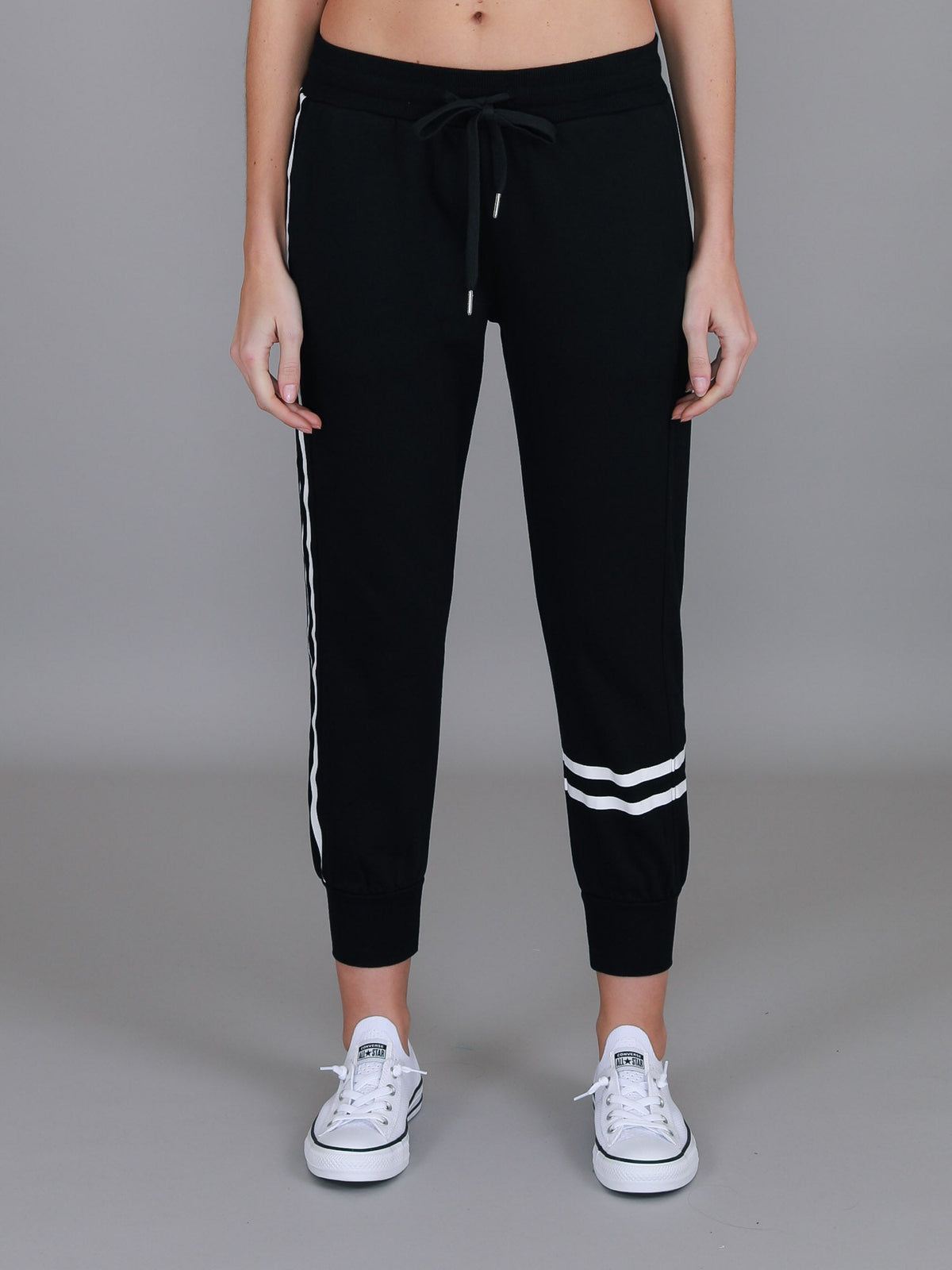 Jamie | Women's Two-Stripe Sweatpants – Cotton French Terry