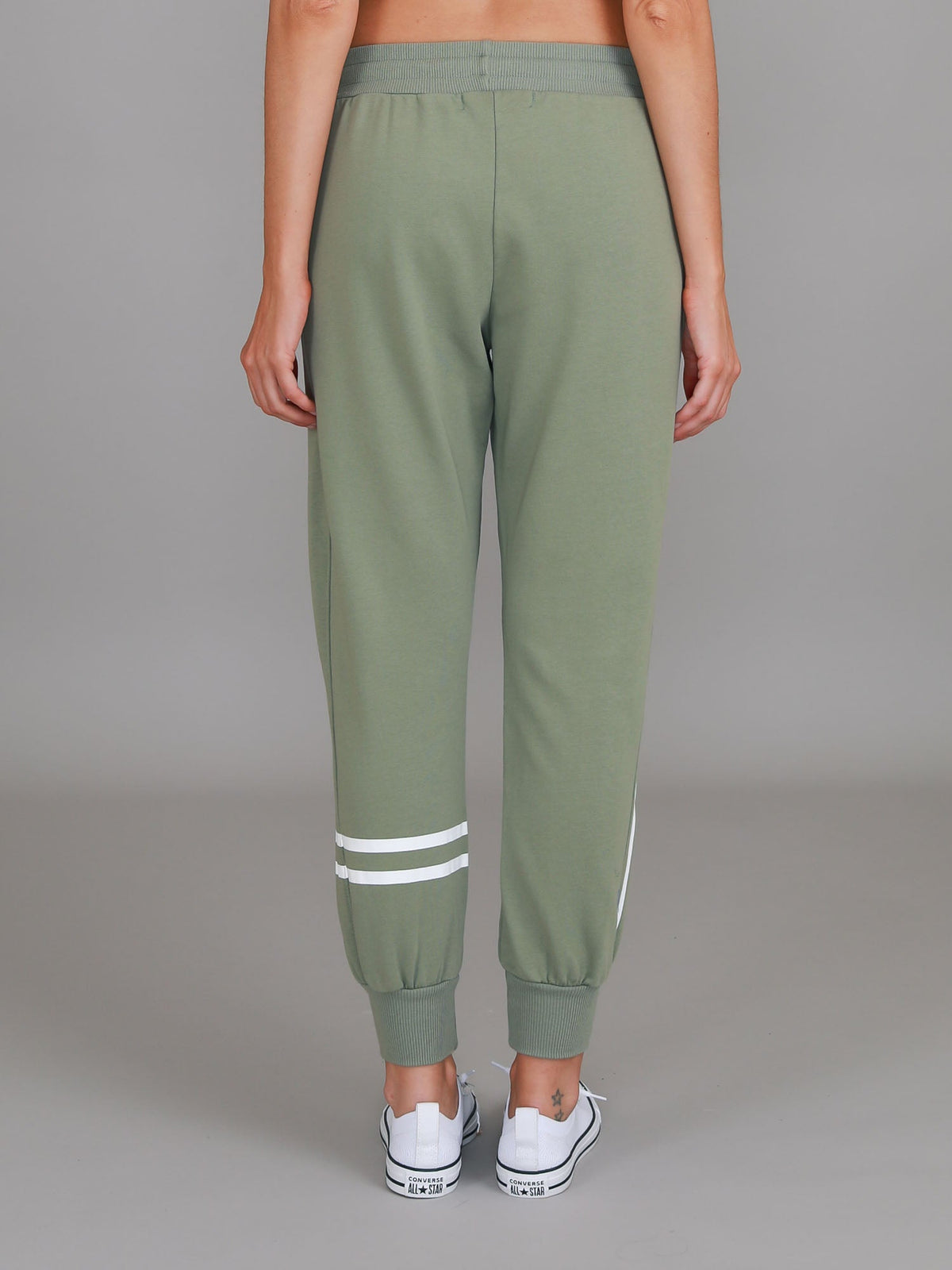 Jamie | Women's Two-Stripe Sweatpants – Cotton French Terry
