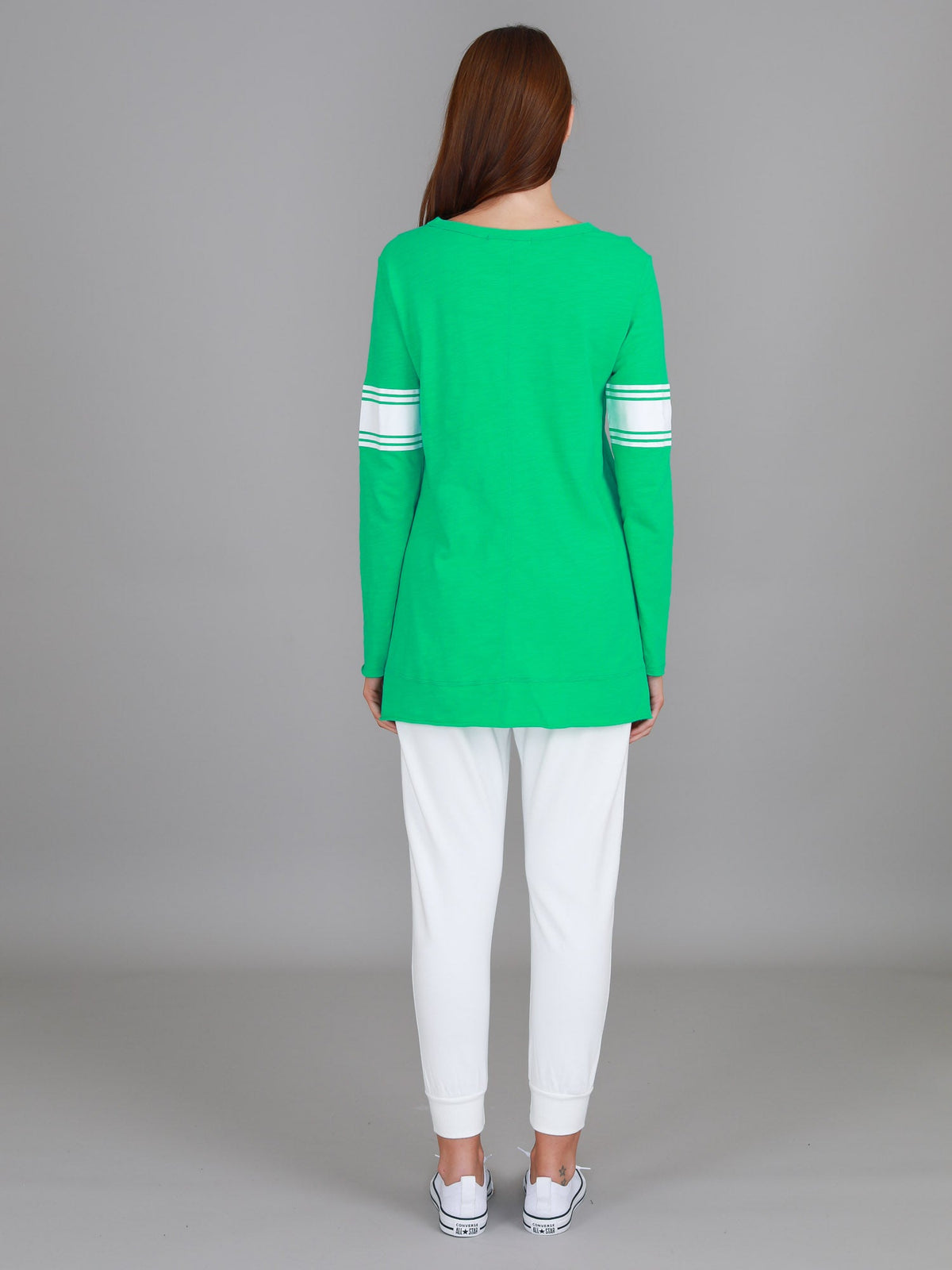 Carmel Contrasting Band Long Sleeve T Shirt (Sale)