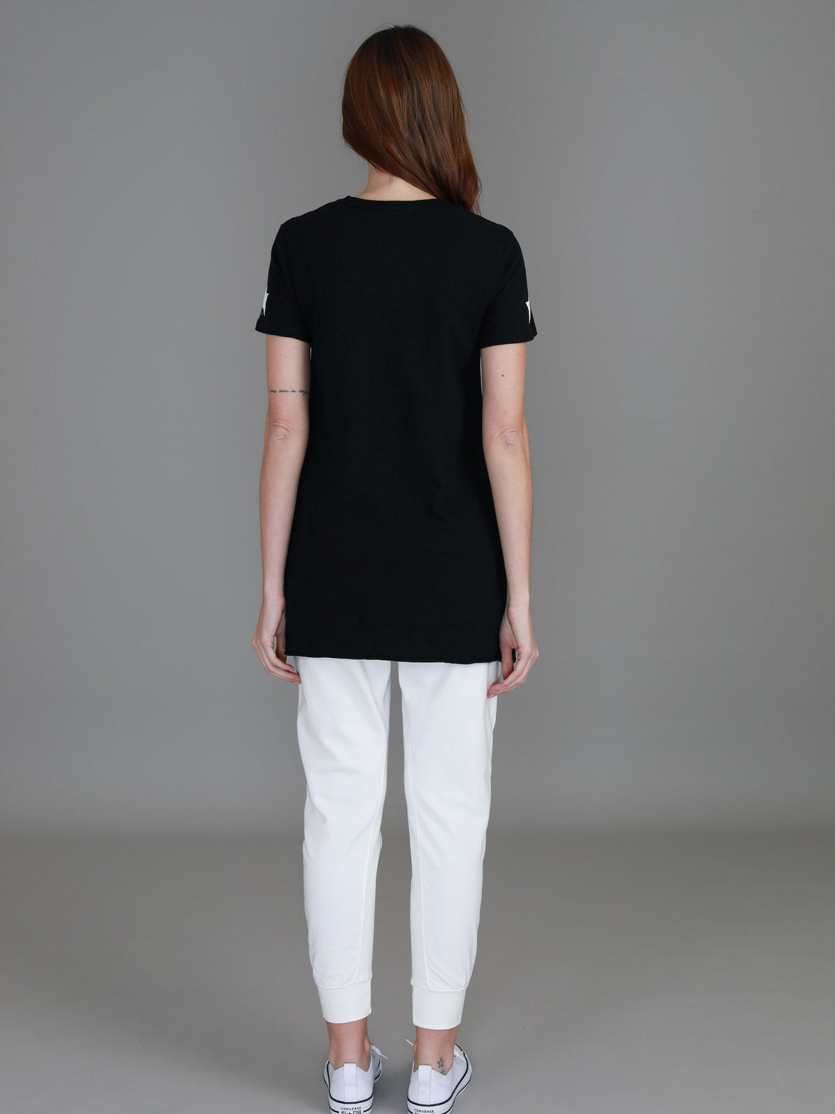 Sandy Check Black Star T Shirt (Sale)