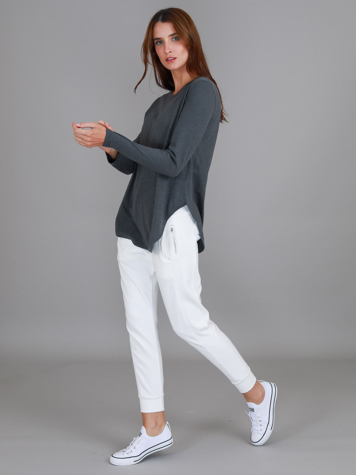 Scarlett | Women's Long Sleeve T-Shirt – Cotton Slub Jersey