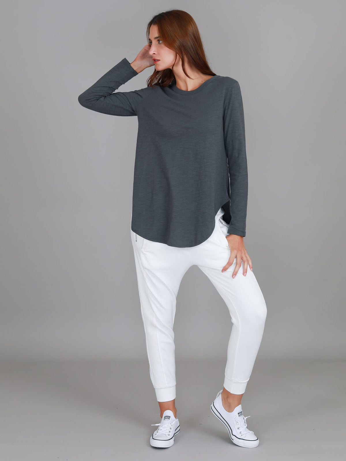 Scarlett | Women's Long Sleeve T-Shirt – Cotton Slub Jersey