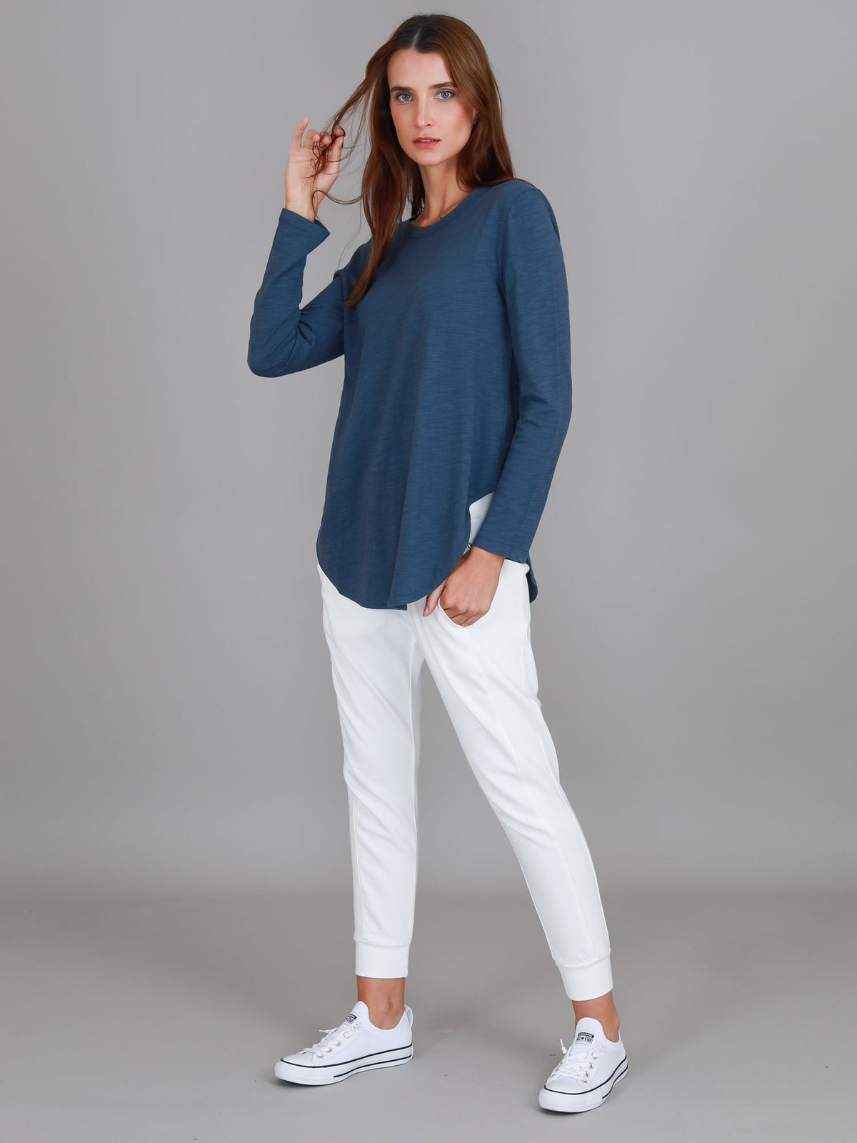 Scarlett | Women's Long Sleeve T-Shirt – Cotton Slub Jersey