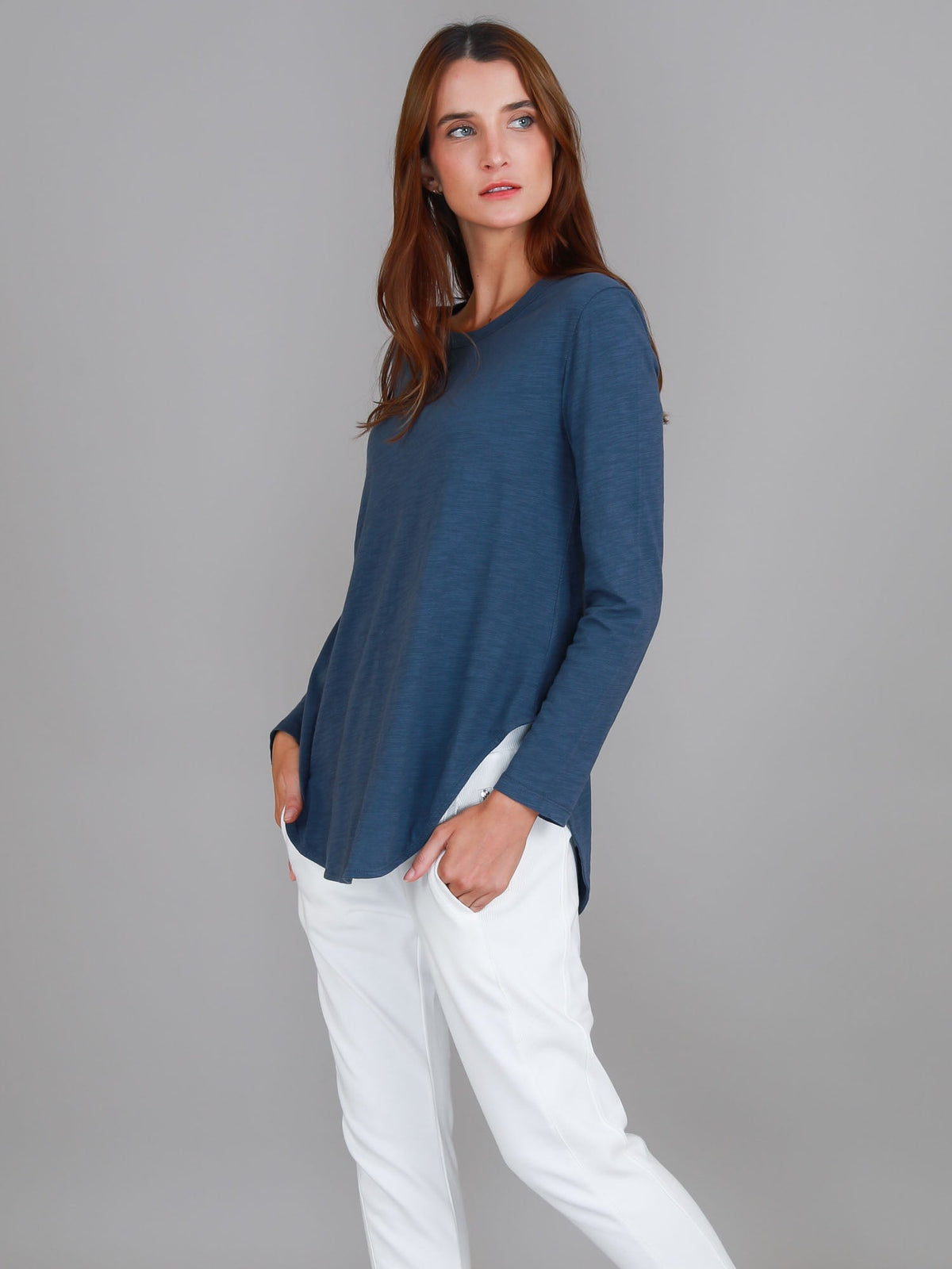 Scarlett | Women's Long Sleeve T-Shirt – Cotton Slub Jersey