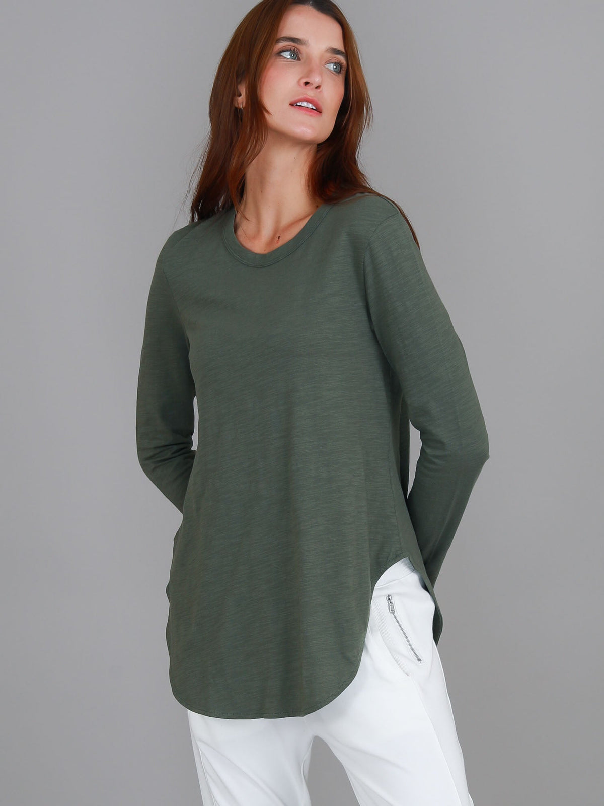 Scarlett | Women's Long Sleeve T-Shirt – Cotton Slub Jersey