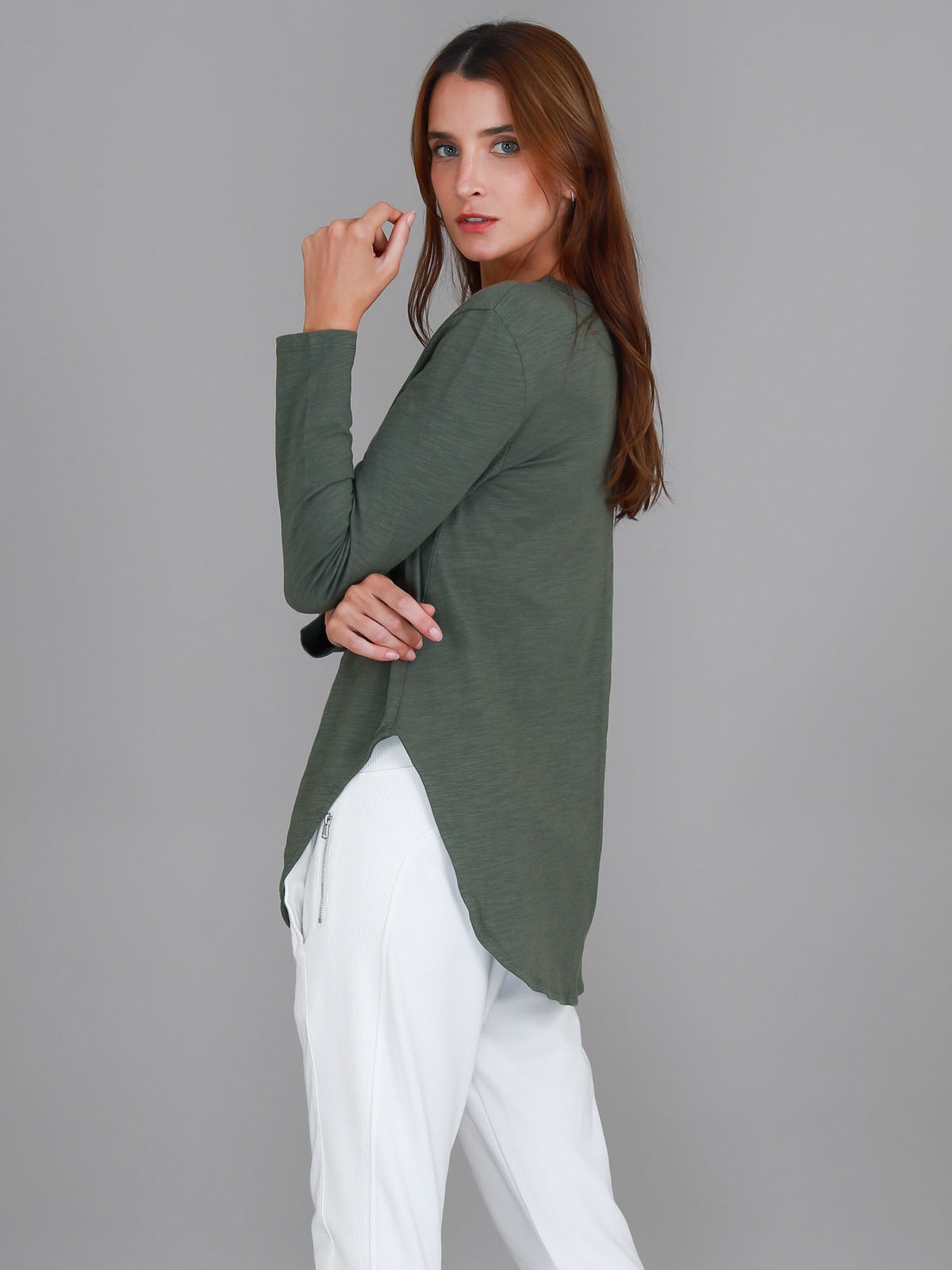 Scarlett | Women's Long Sleeve T-Shirt – Cotton Slub Jersey
