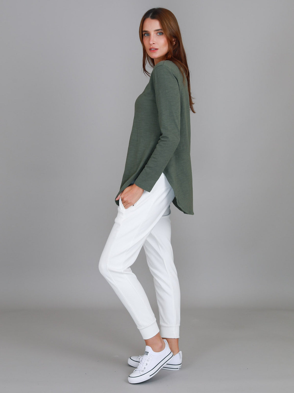 Scarlett | Women's Long Sleeve T-Shirt – Cotton Slub Jersey
