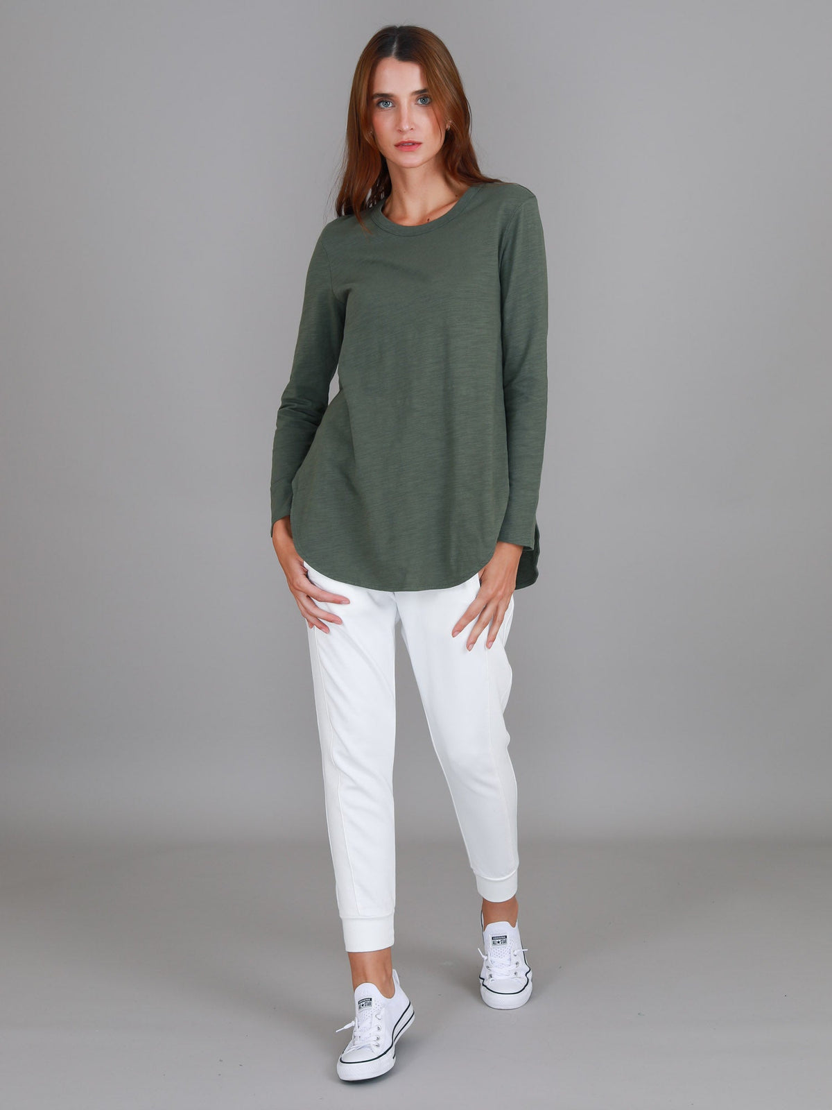 Scarlett | Women's Long Sleeve T-Shirt – Cotton Slub Jersey