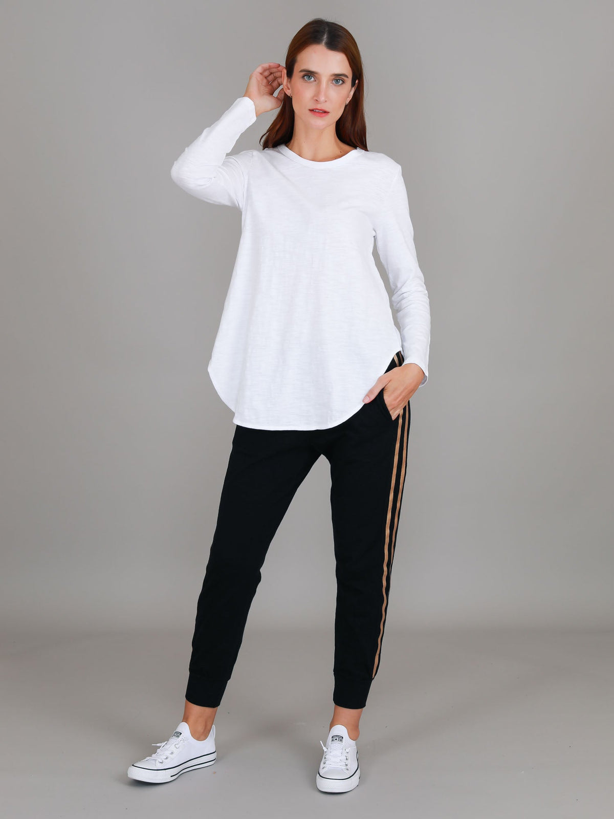 Scarlett | Women's Long Sleeve T-Shirt – Cotton Slub Jersey