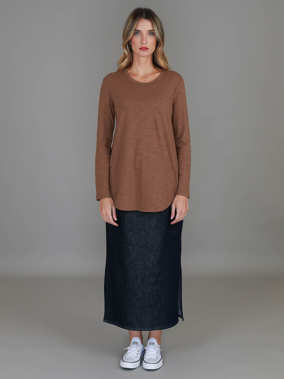 Scarlett | Women's Long Sleeve T-Shirt – Cotton Slub Jersey
