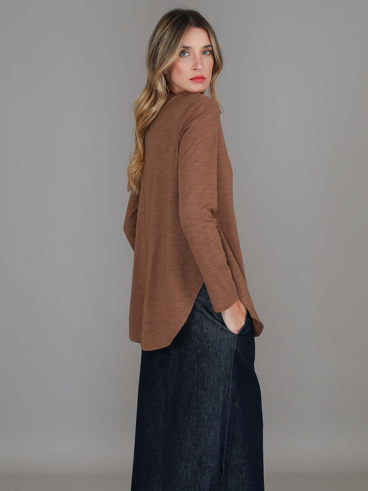 Scarlett | Women's Long Sleeve T-Shirt – Cotton Slub Jersey