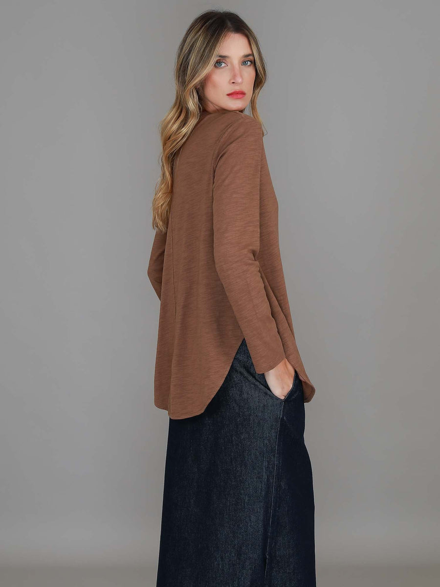 Scarlett | Women's Long Sleeve T-Shirt – Cotton Slub Jersey