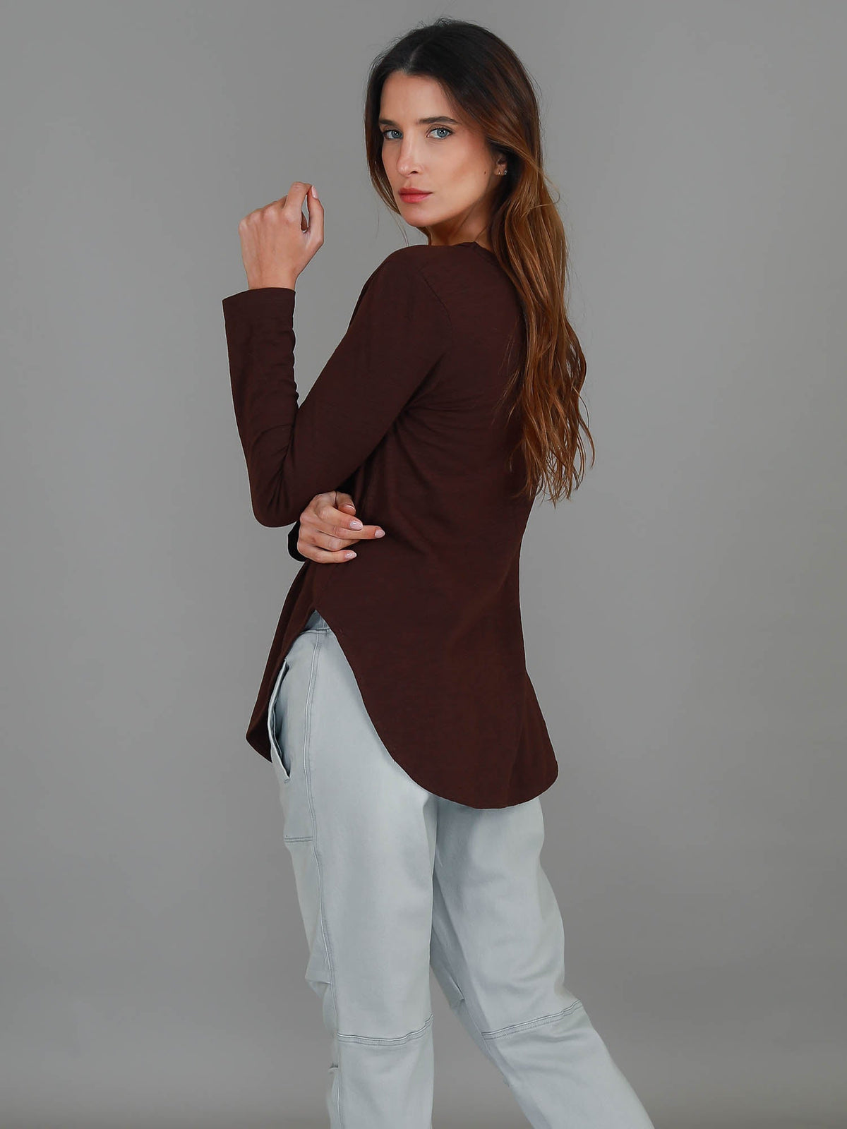 Scarlett | Women's Long Sleeve T-Shirt – Cotton Slub Jersey