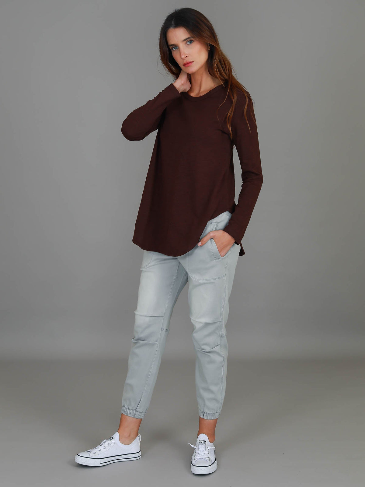 Scarlett | Women's Long Sleeve T-Shirt – Cotton Slub Jersey