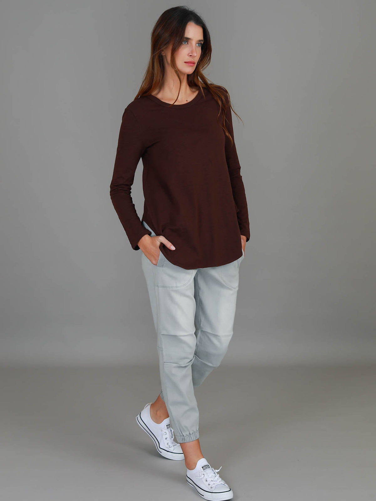 Scarlett | Women's Long Sleeve T-Shirt – Cotton Slub Jersey