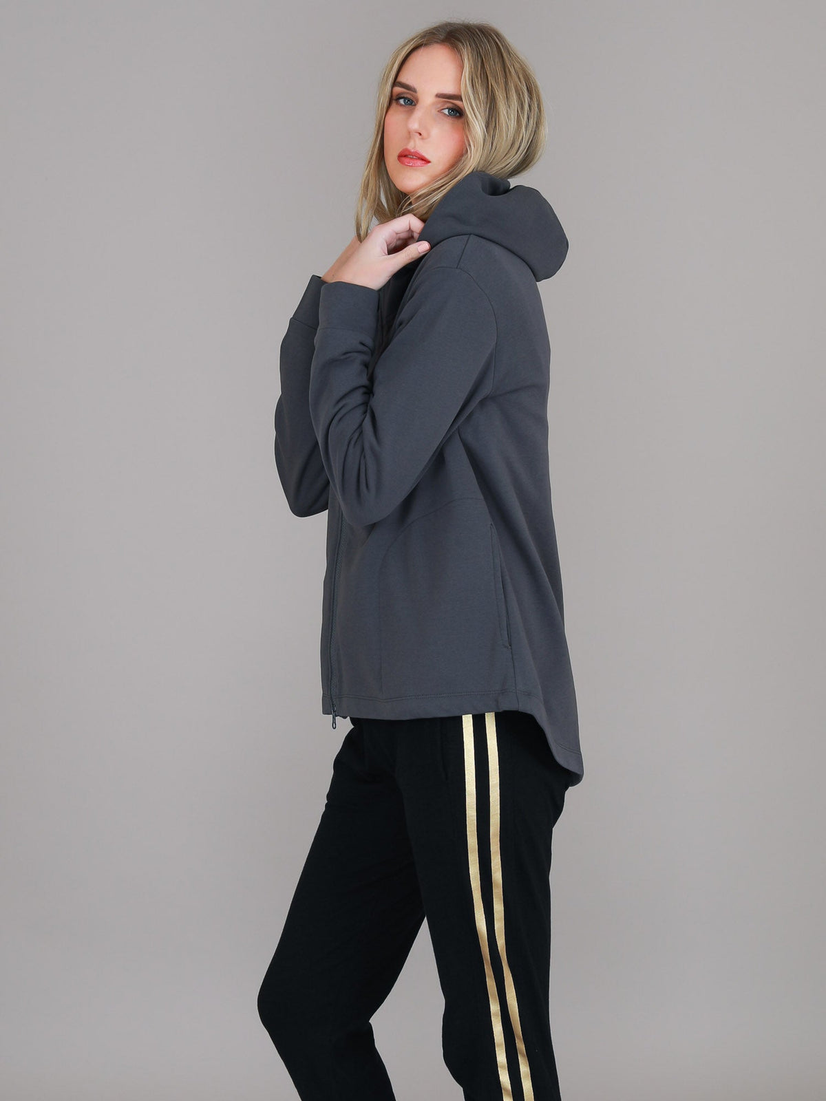 Olinda | Women's Zip-Up Hoodie Jacket – French Terry