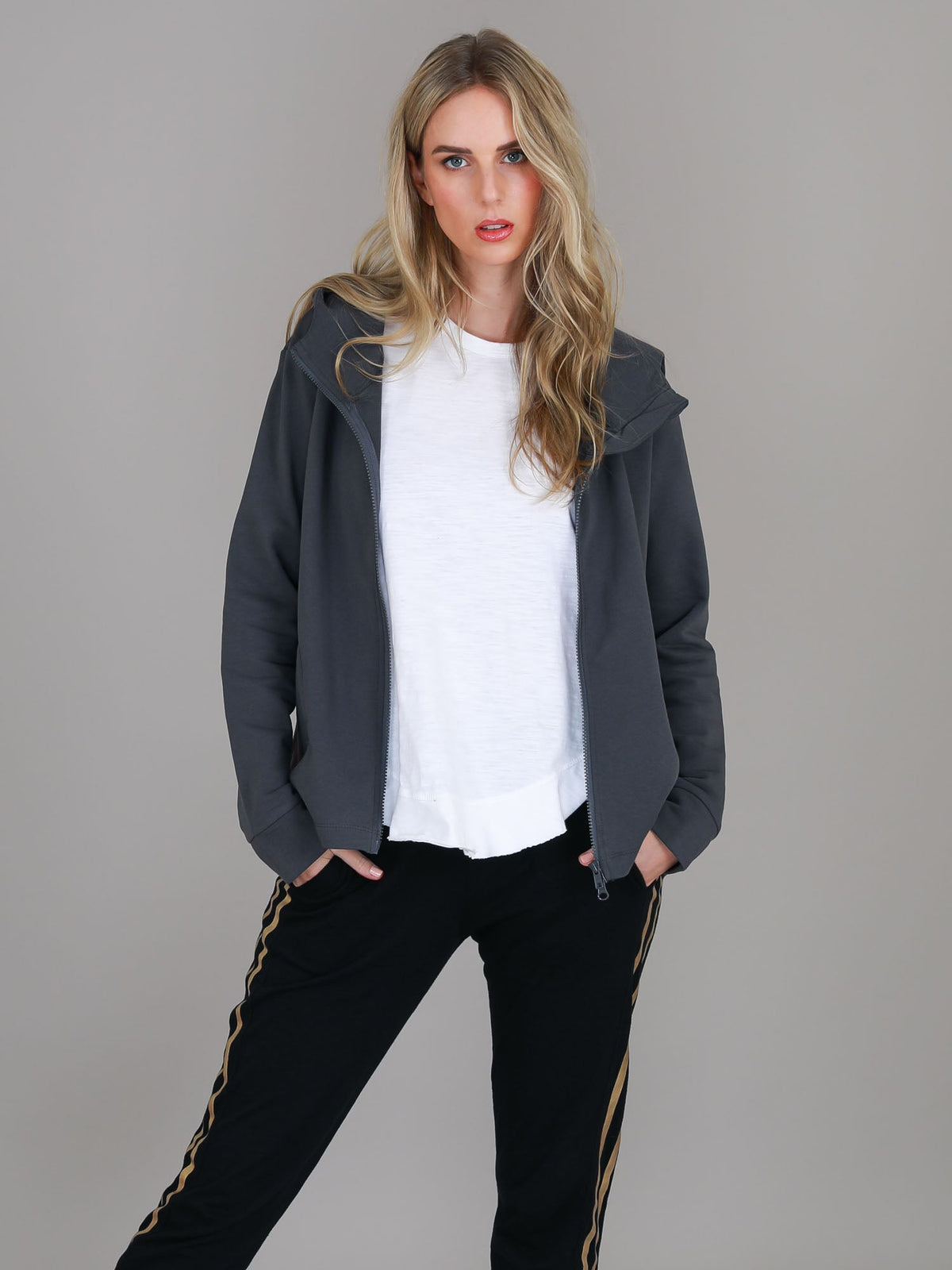 Olinda | Women's Zip-Up Hoodie Jacket – French Terry