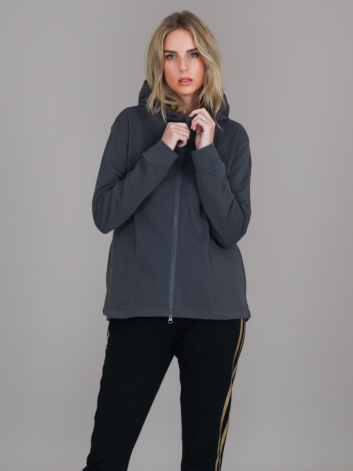 Olinda | Women's Zip-Up Hoodie Jacket – French Terry