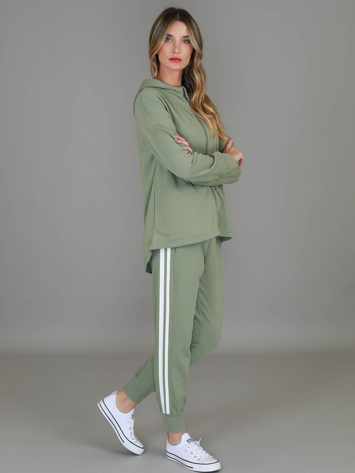 Olinda | Women's Zip-Up Hoodie Jacket – French Terry