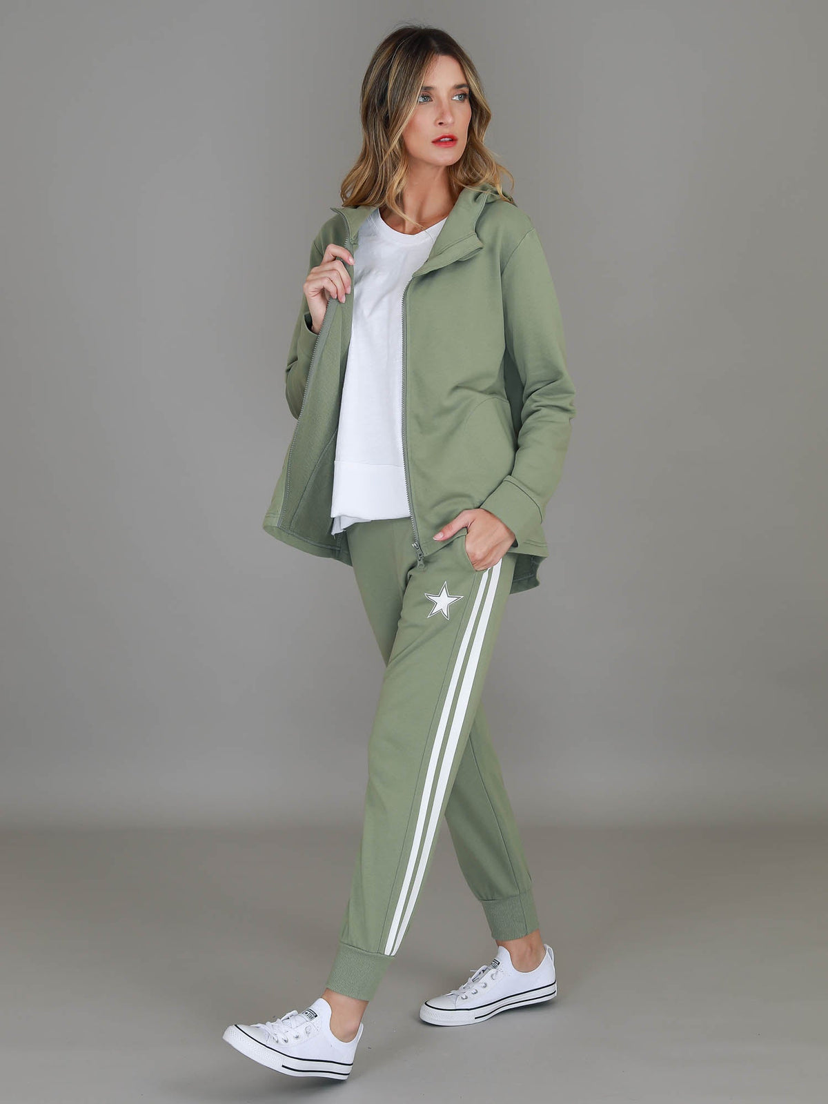 Olinda | Women's Zip-Up Hoodie Jacket – French Terry