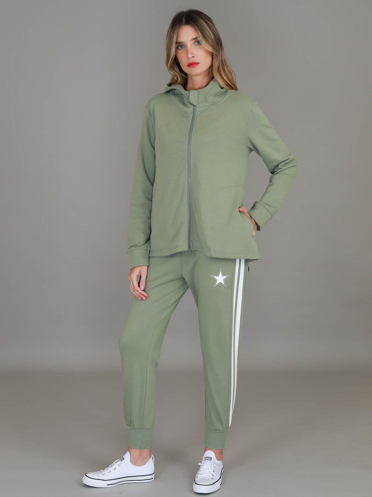 Olinda | Women's Zip-Up Hoodie Jacket – French Terry