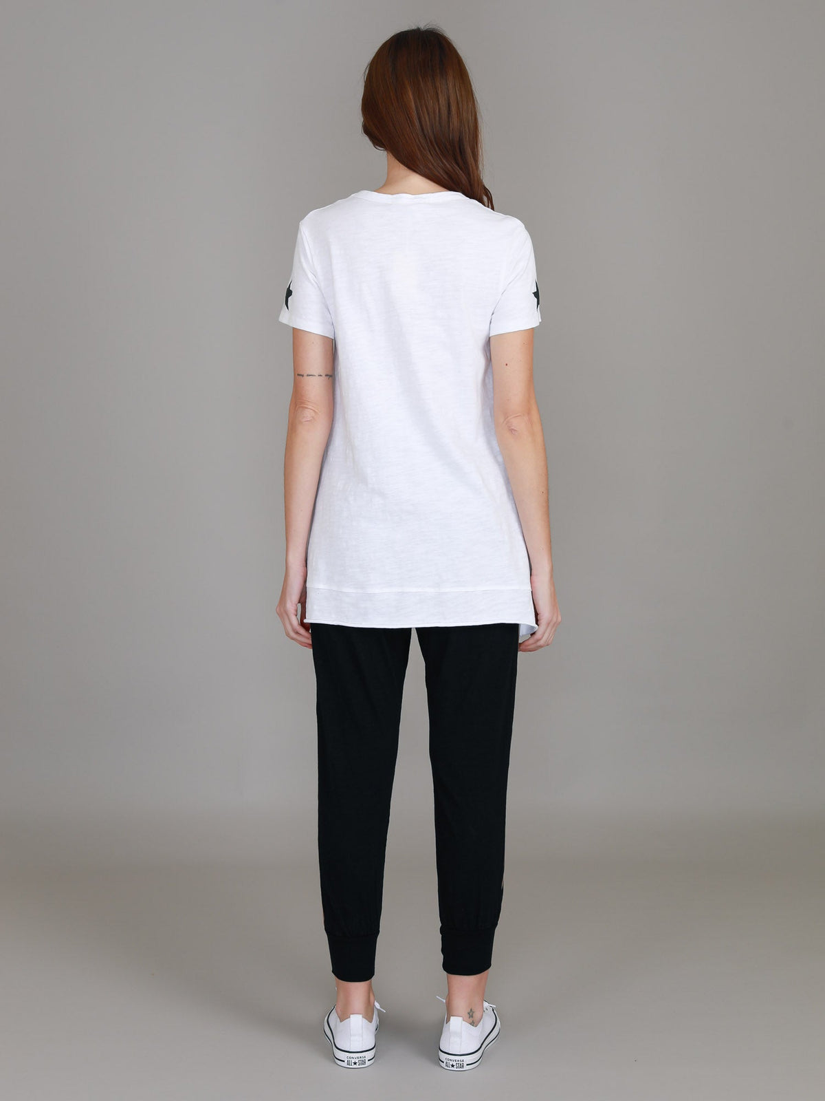 Rosemary Splice Star Leopard Print T Shirt