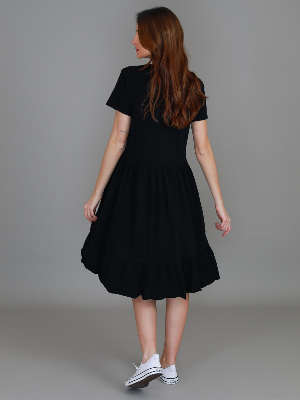 Sienna | Women's Tiered T Shirt Dress – Cotton Jersey