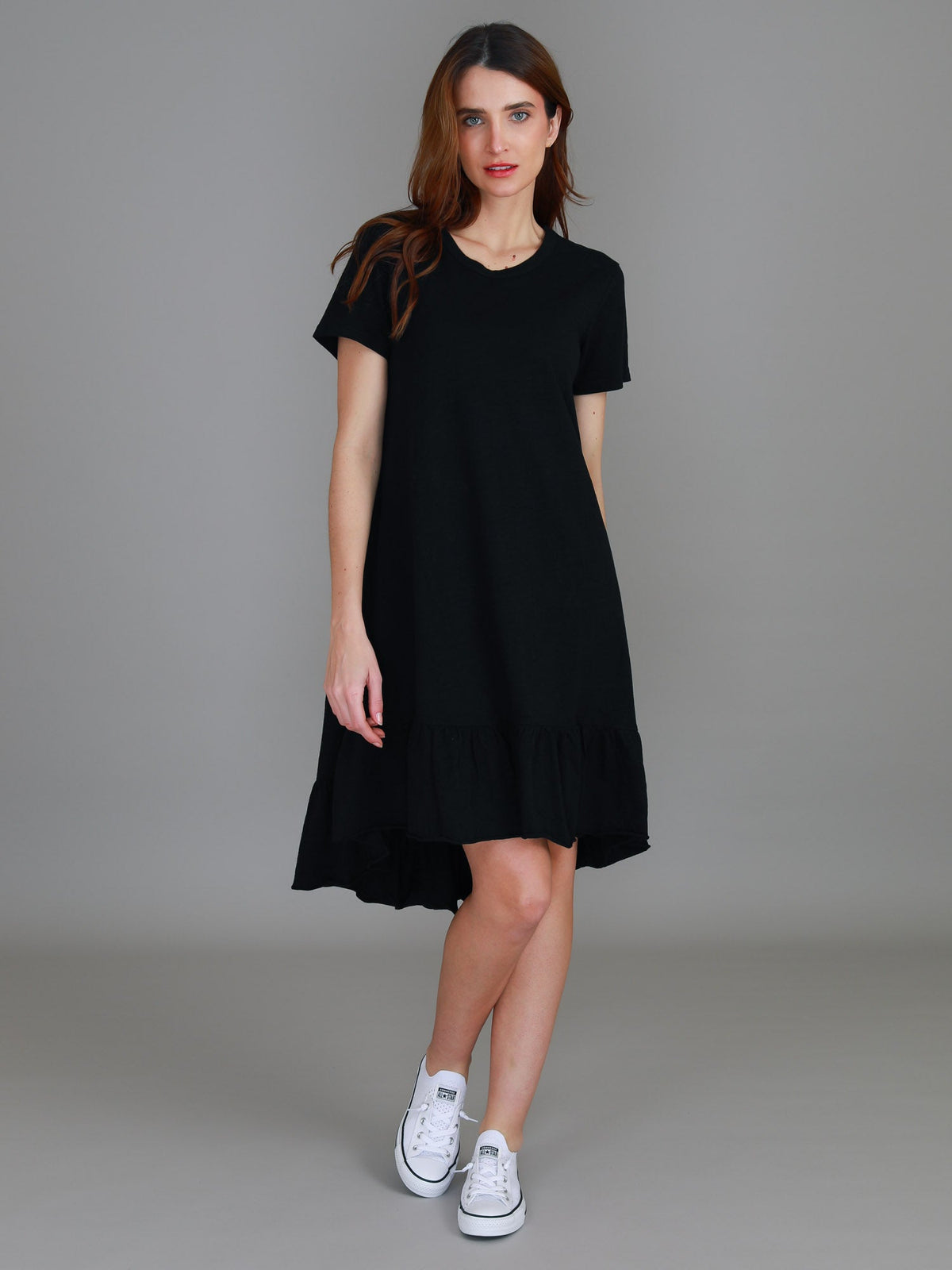 Sienna | Women's Tiered T Shirt Dress – Cotton Jersey