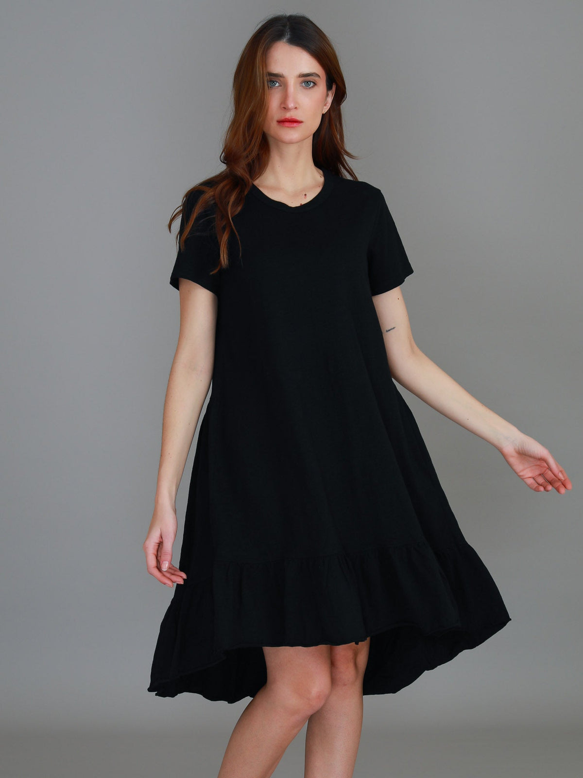 Sienna | Women's Tiered T Shirt Dress – Cotton Jersey