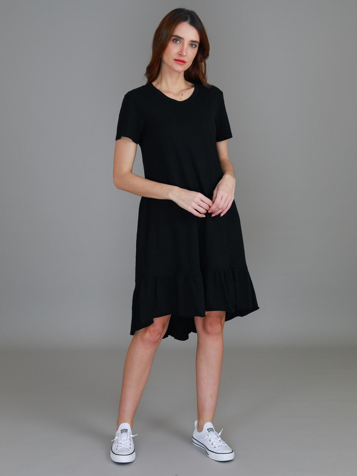 Sienna | Women's Tiered T Shirt Dress – Cotton Jersey