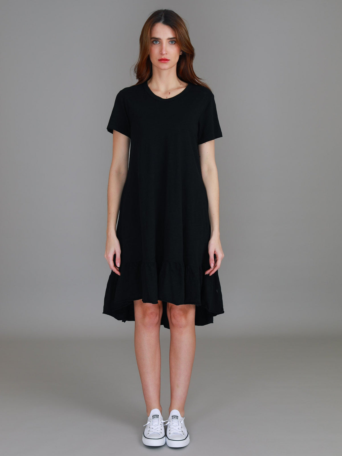 Sienna | Women's Tiered T Shirt Dress – Cotton Jersey