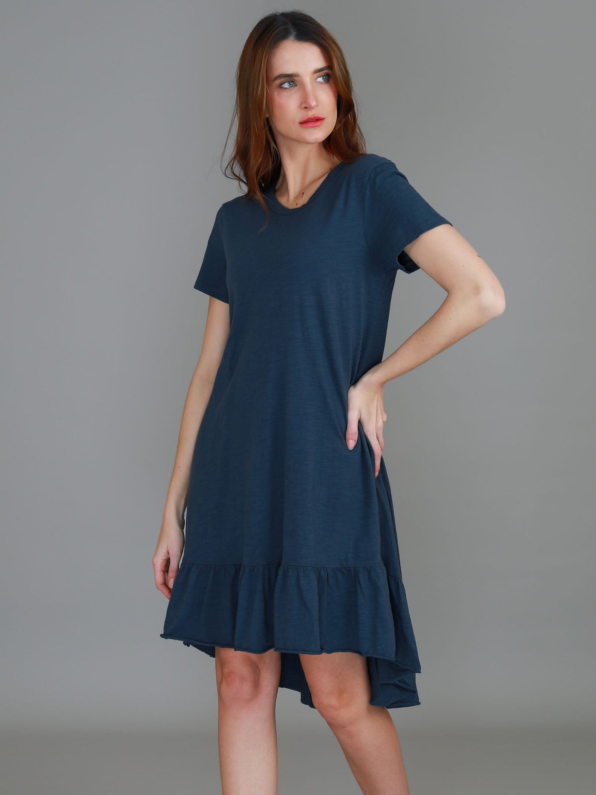 Sienna | Women's Tiered T Shirt Dress – Cotton Jersey