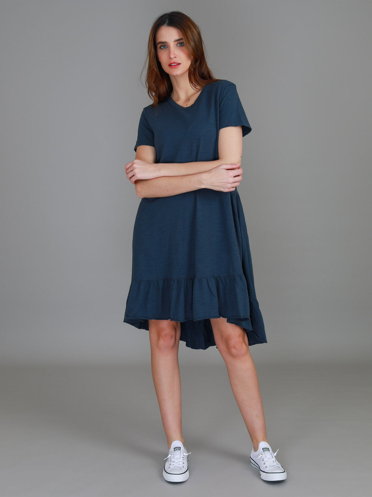 Sienna | Women's Tiered T Shirt Dress – Cotton Jersey