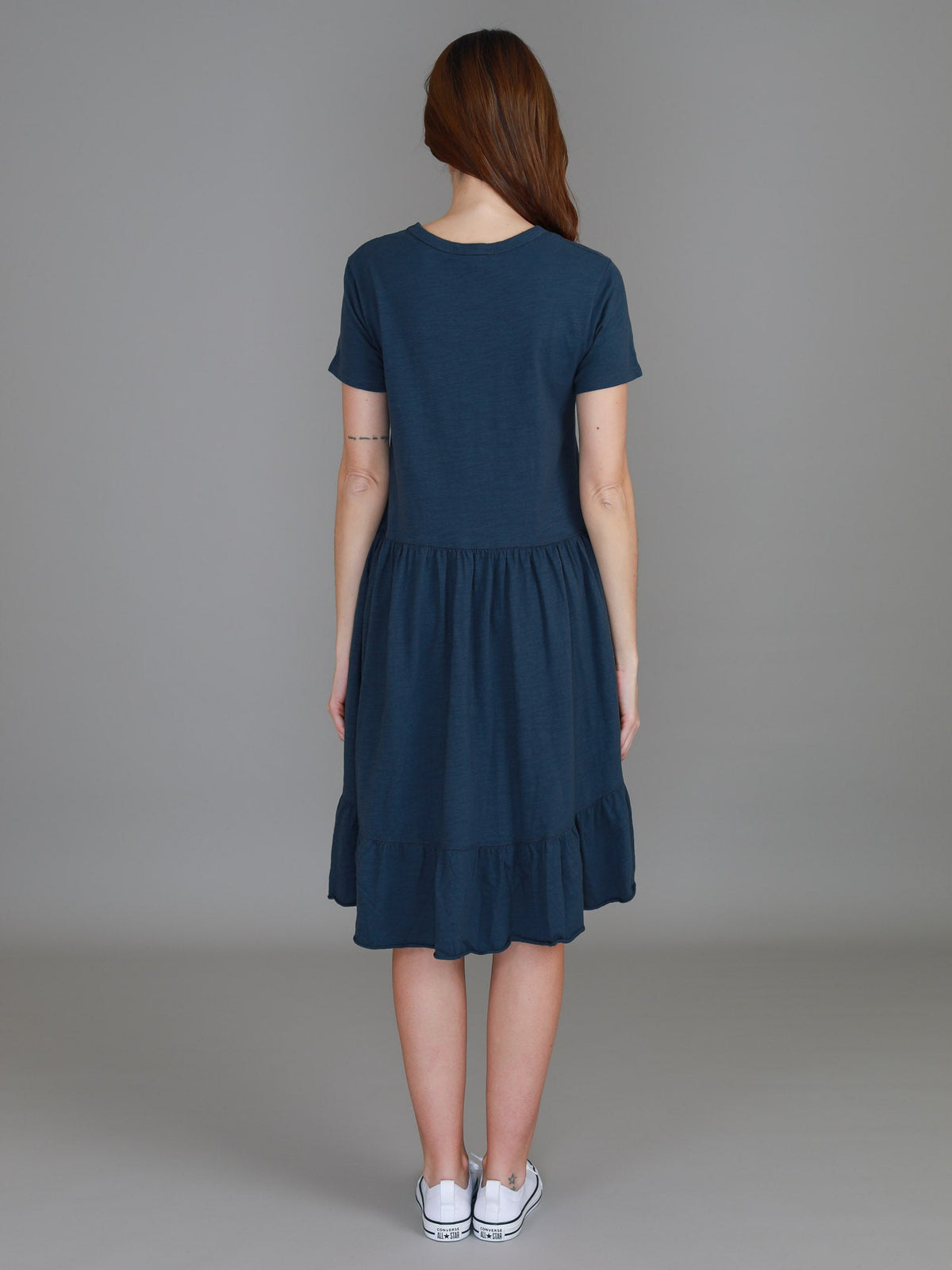 Sienna | Women's Tiered T Shirt Dress – Cotton Jersey