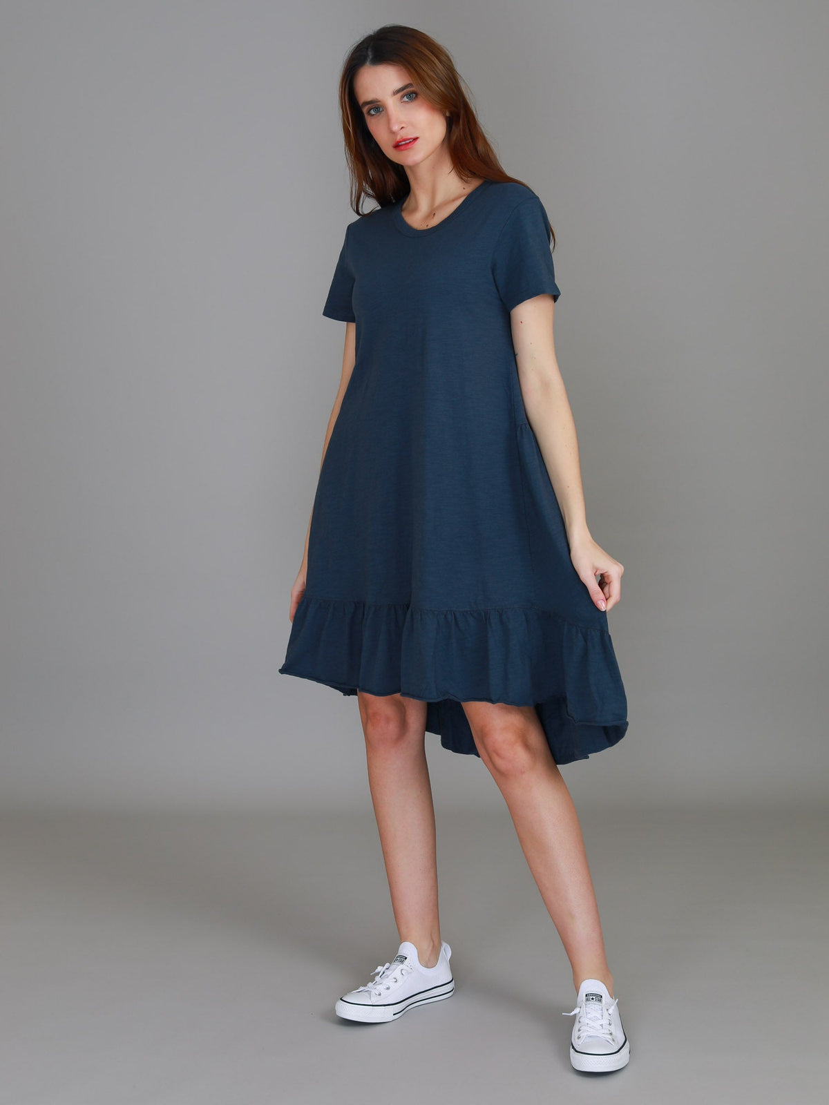 Sienna | Women's Tiered T Shirt Dress – Cotton Jersey