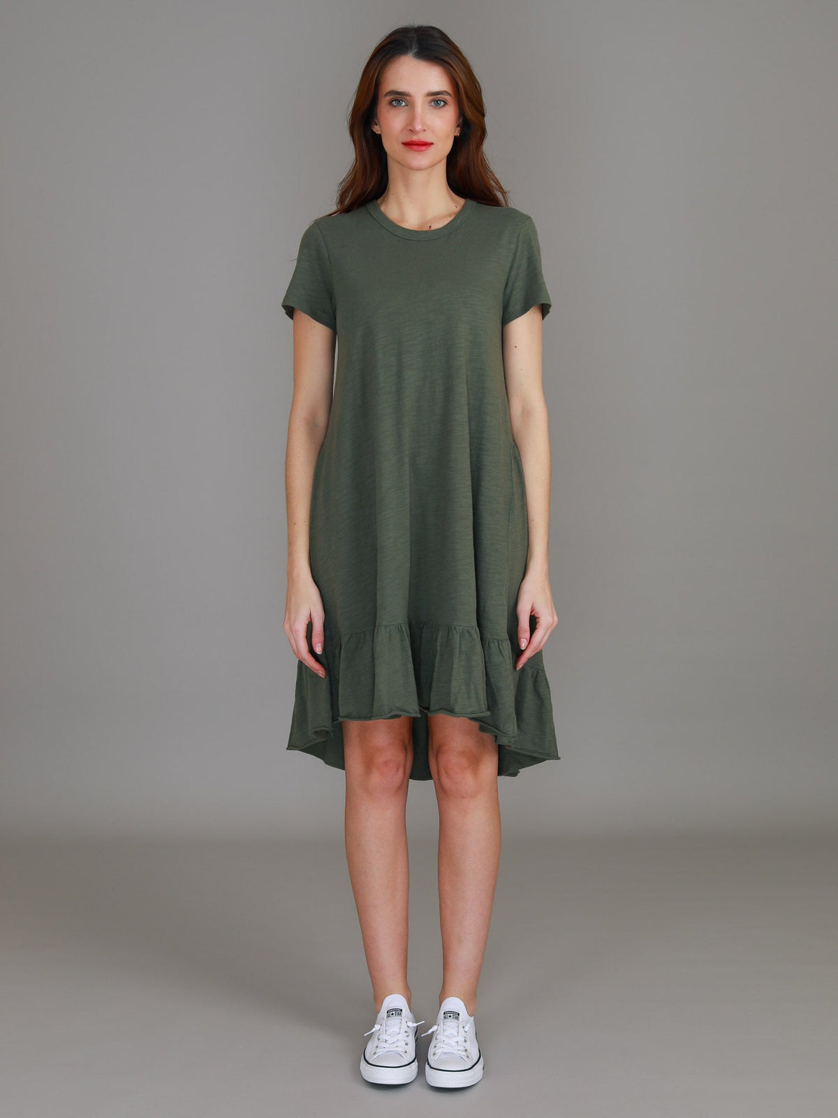 Sienna | Women's Tiered T Shirt Dress – Cotton Jersey
