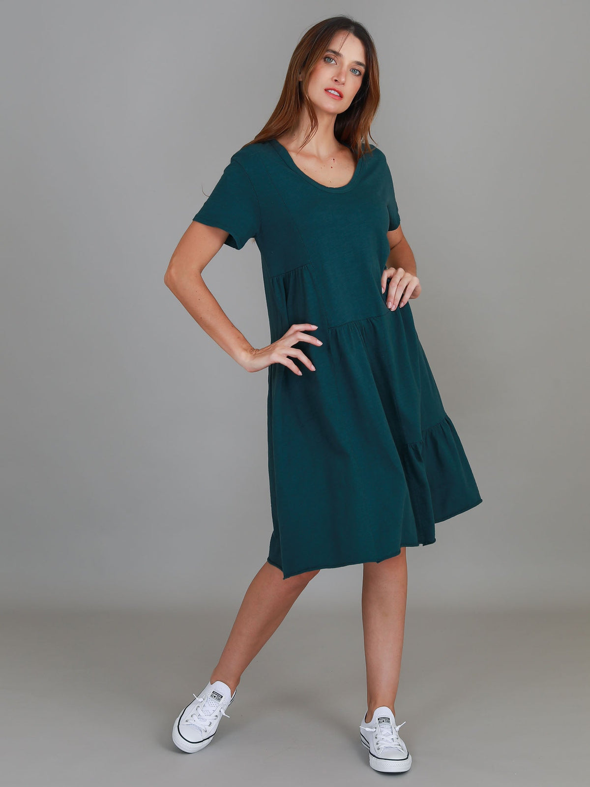 Ruby | Women's Short Sleeve Dress – Cotton Jersey