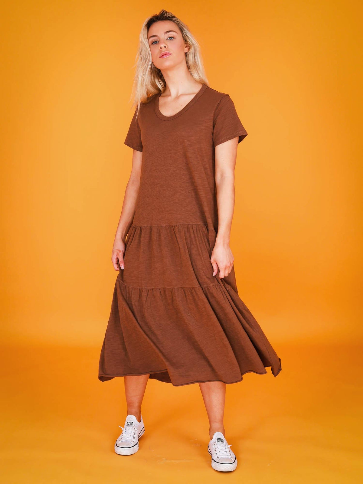 Hazel Tiered Midi Dress