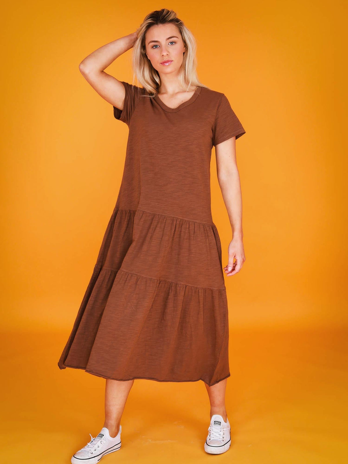 Hazel Tiered Midi Dress