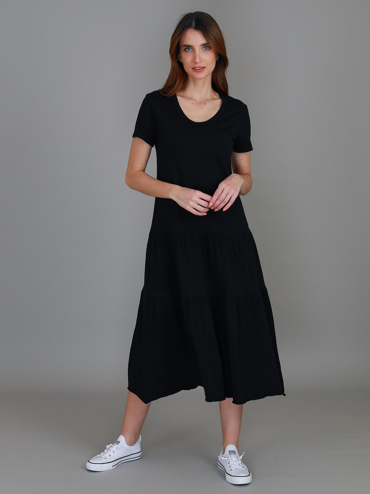 Hazel Tiered Midi Dress