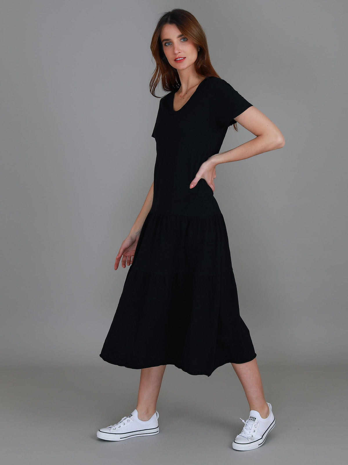 Hazel Tiered Midi Dress