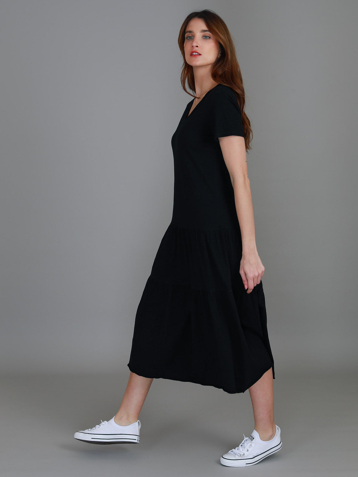 Hazel Tiered Midi Dress