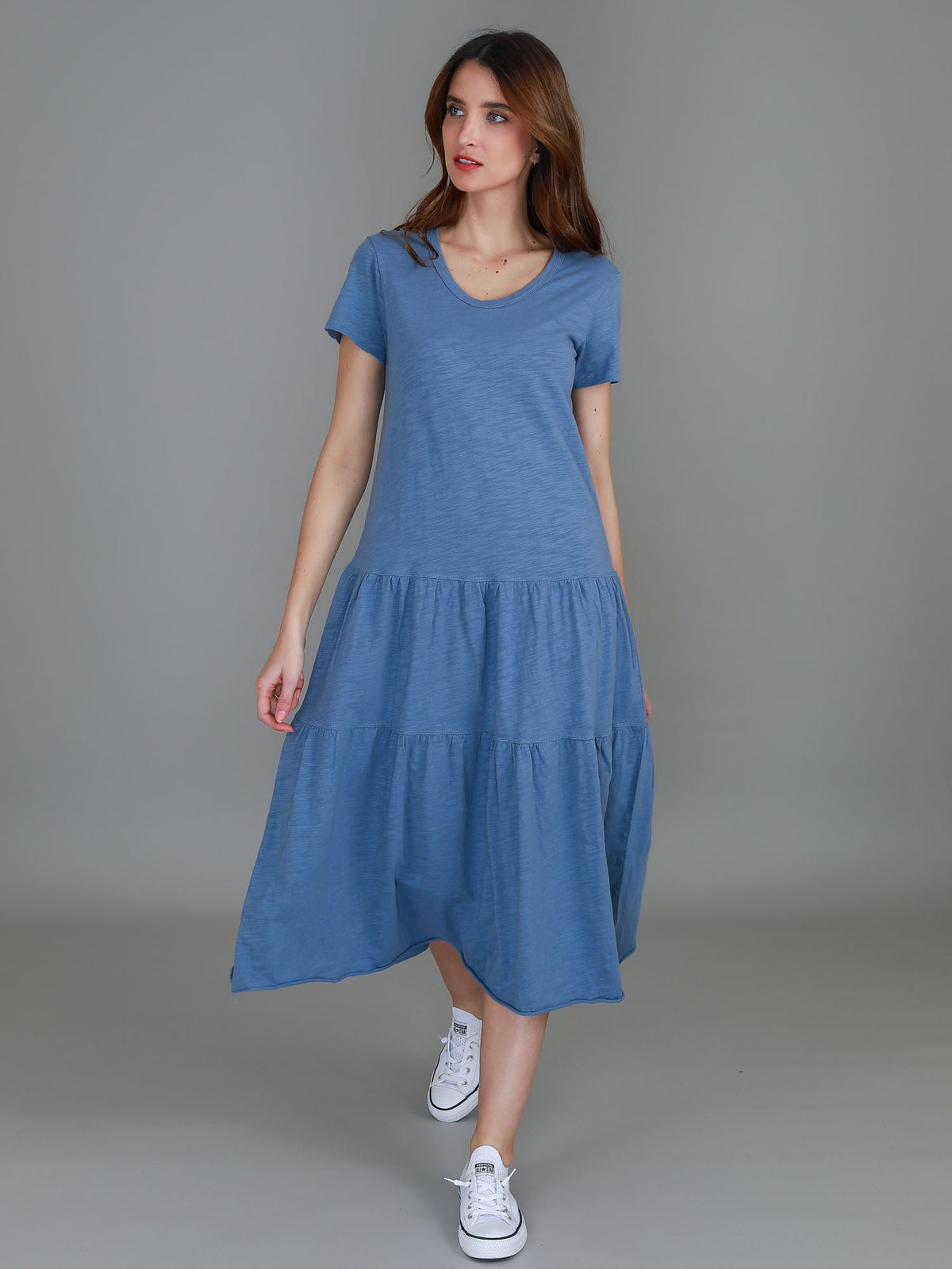 Hazel Tiered Midi Dress