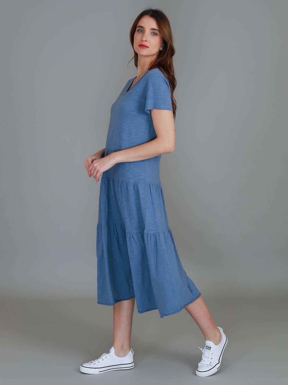 Hazel Tiered Midi Dress