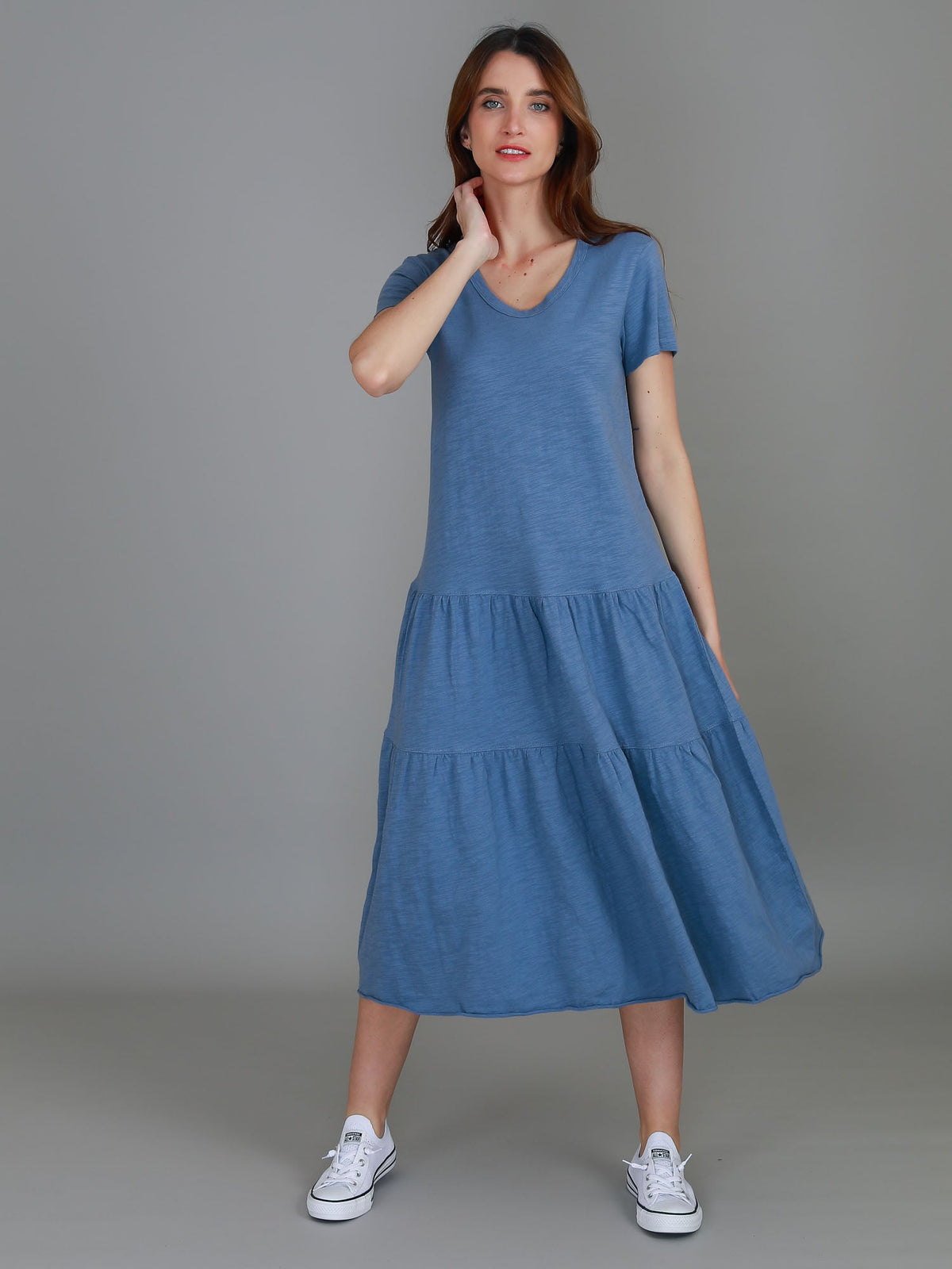 Hazel Tiered Midi Dress