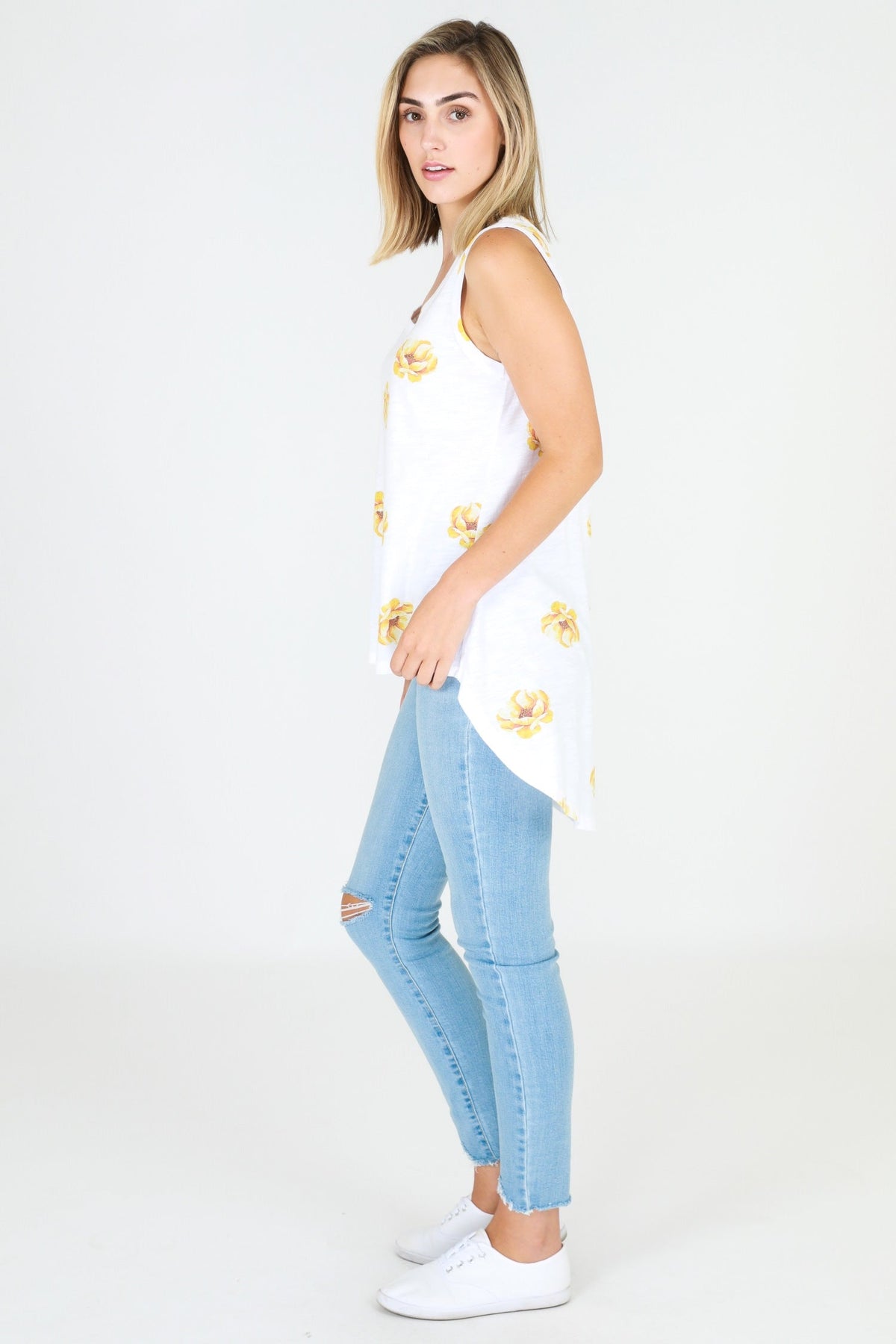 Camilla White Tank Top (Sale)