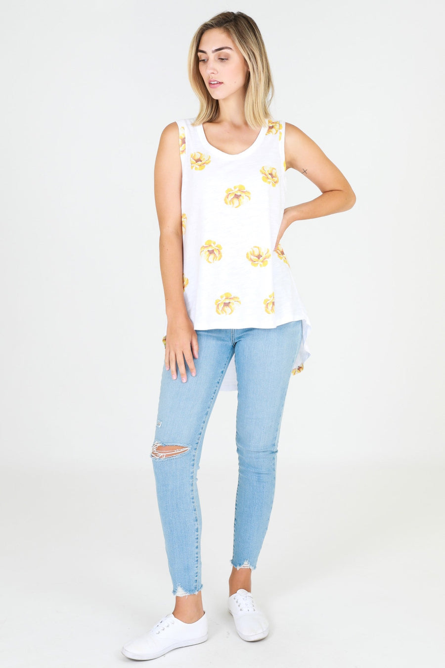 Camilla White Tank Top (Sale)